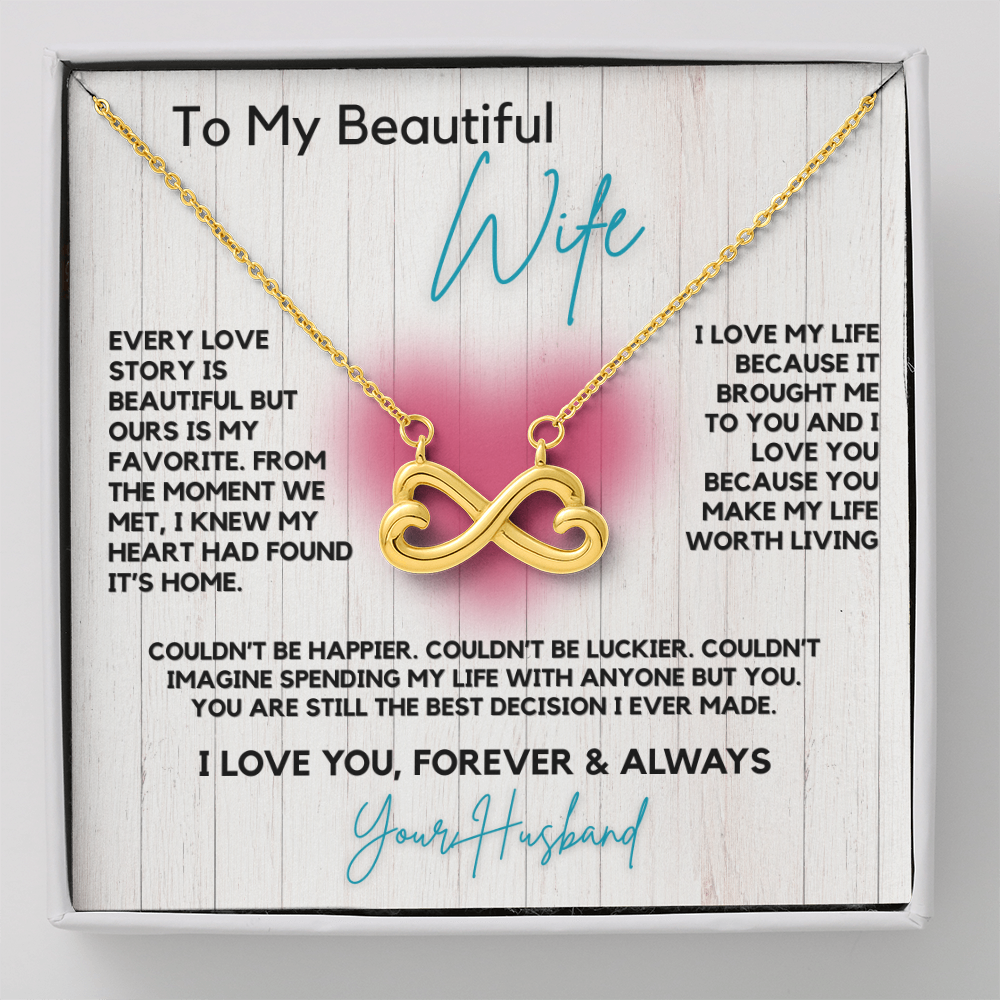 Endless Love Infinity Double Heart Necklace- Celebrate Your Unique Love Story