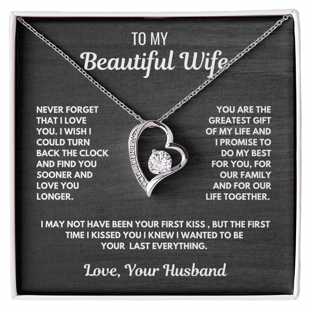 FOREVER LOVE necklace for Your Wife-She is the greatest gift.