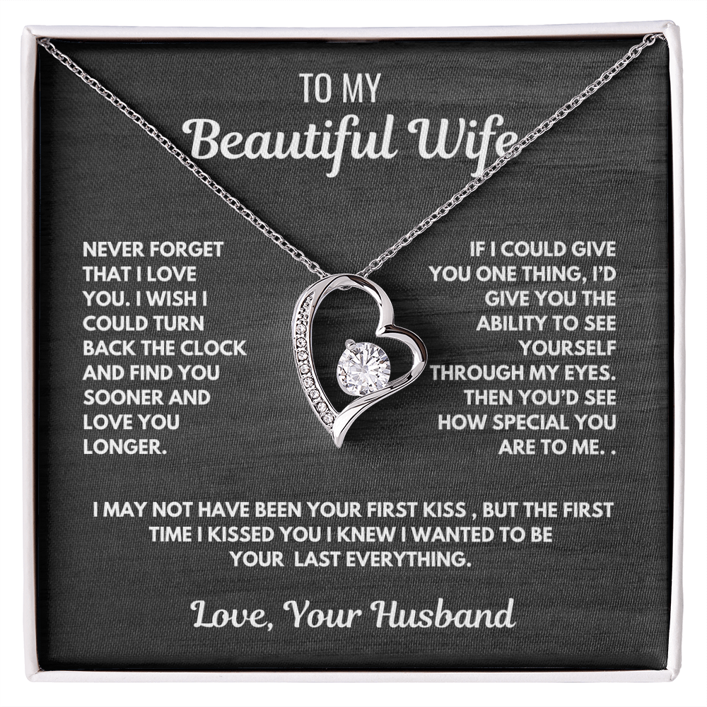 Forever Love Heart Necklace-for your beautiful wife