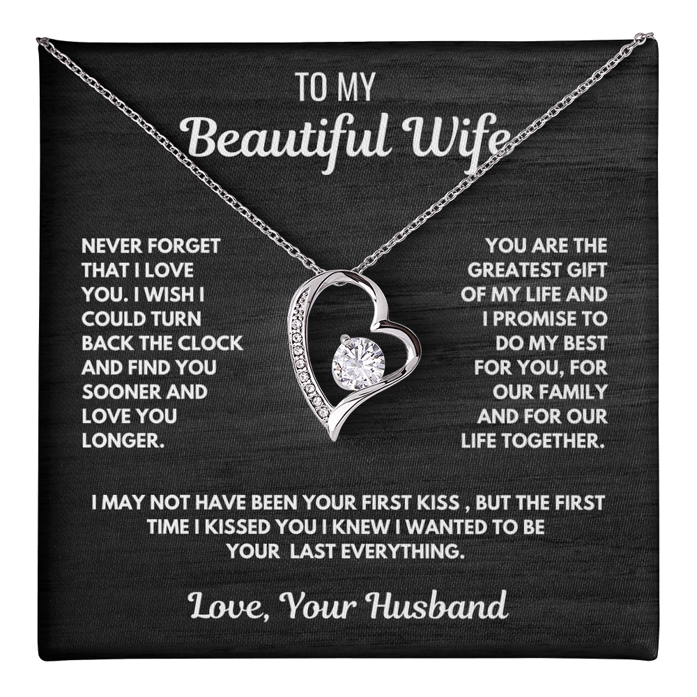 FOREVER LOVE necklace for Your Wife-She is the greatest gift.