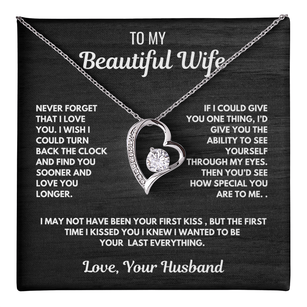 Forever Love Heart Necklace-for your beautiful wife
