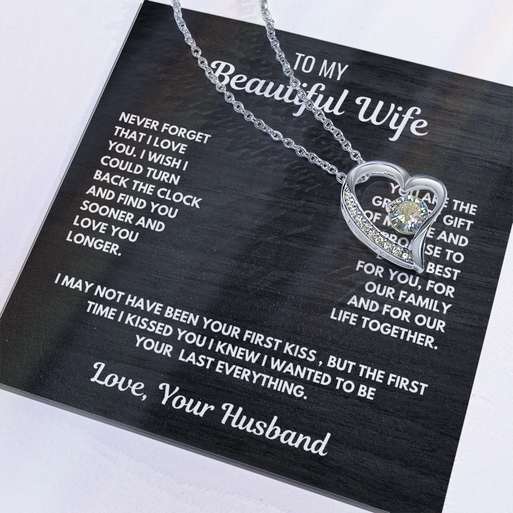 FOREVER LOVE necklace for Your Wife-She is the greatest gift.