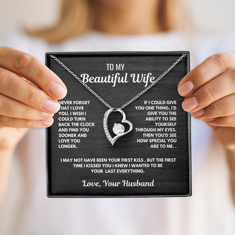 Forever Love Heart Necklace-for your beautiful wife
