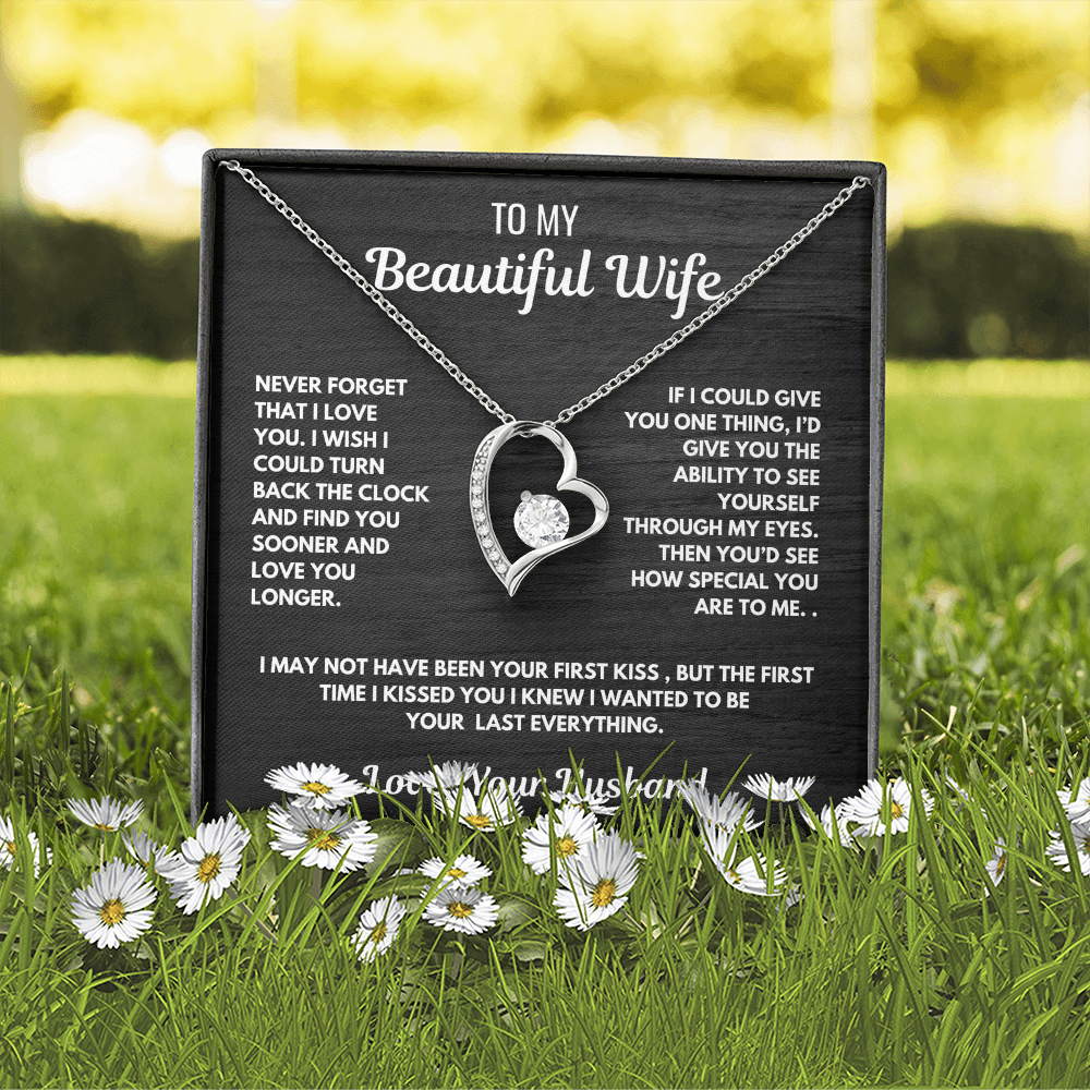 Forever Love Heart Necklace-for your beautiful wife