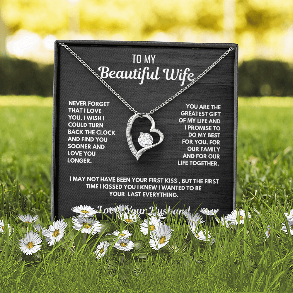 FOREVER LOVE necklace for Your Wife-She is the greatest gift.