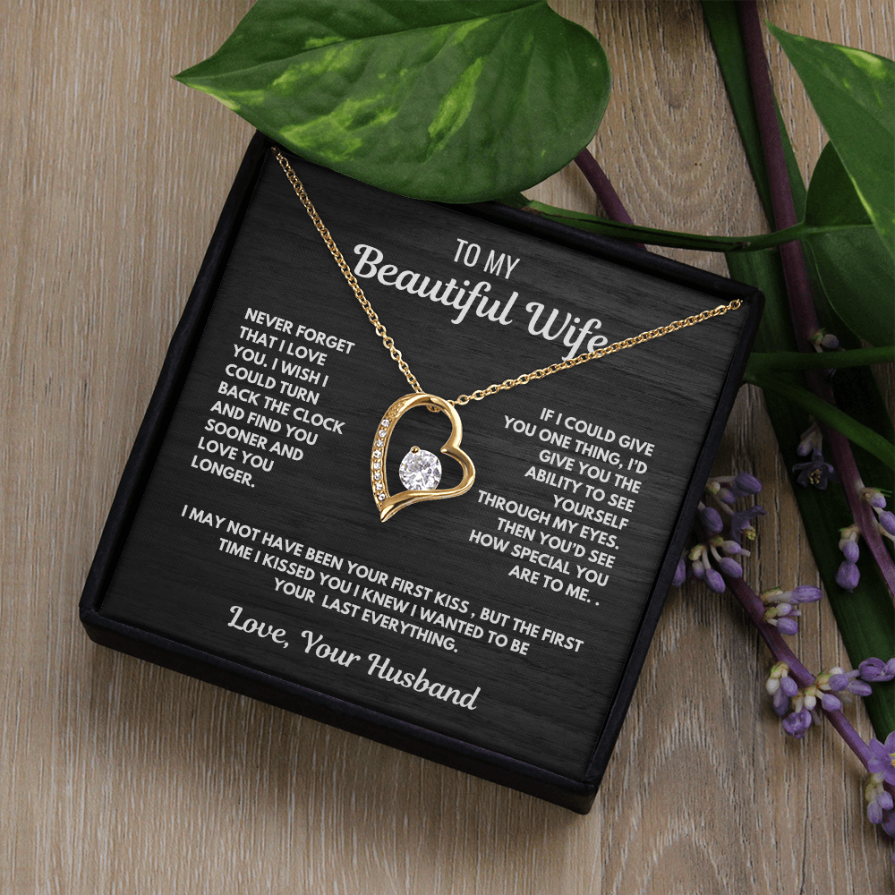 Forever Love Heart Necklace-for your beautiful wife