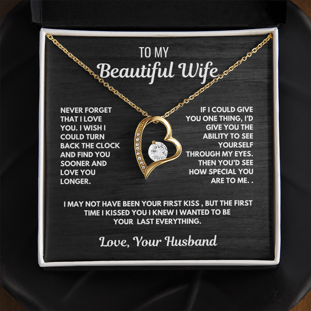 Forever Love Heart Necklace-for your beautiful wife