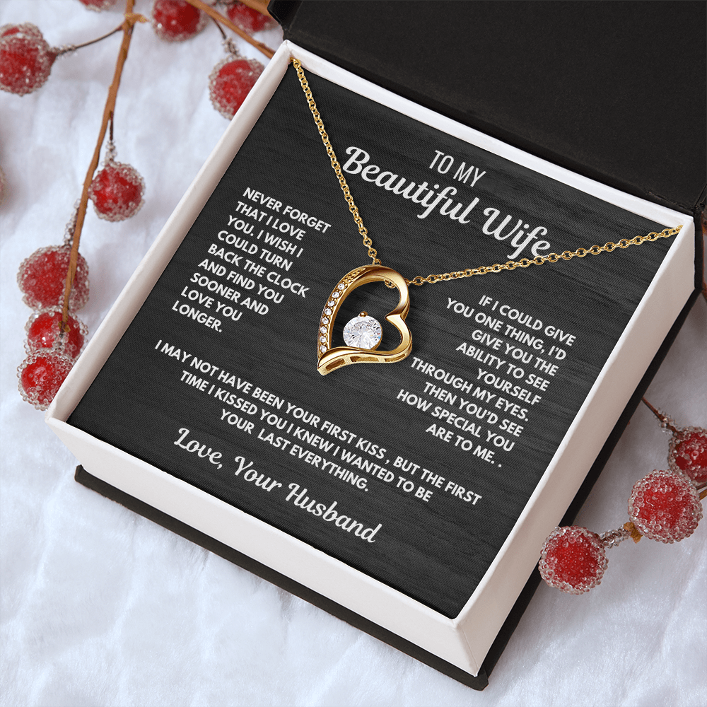 Forever Love Heart Necklace-for your beautiful wife