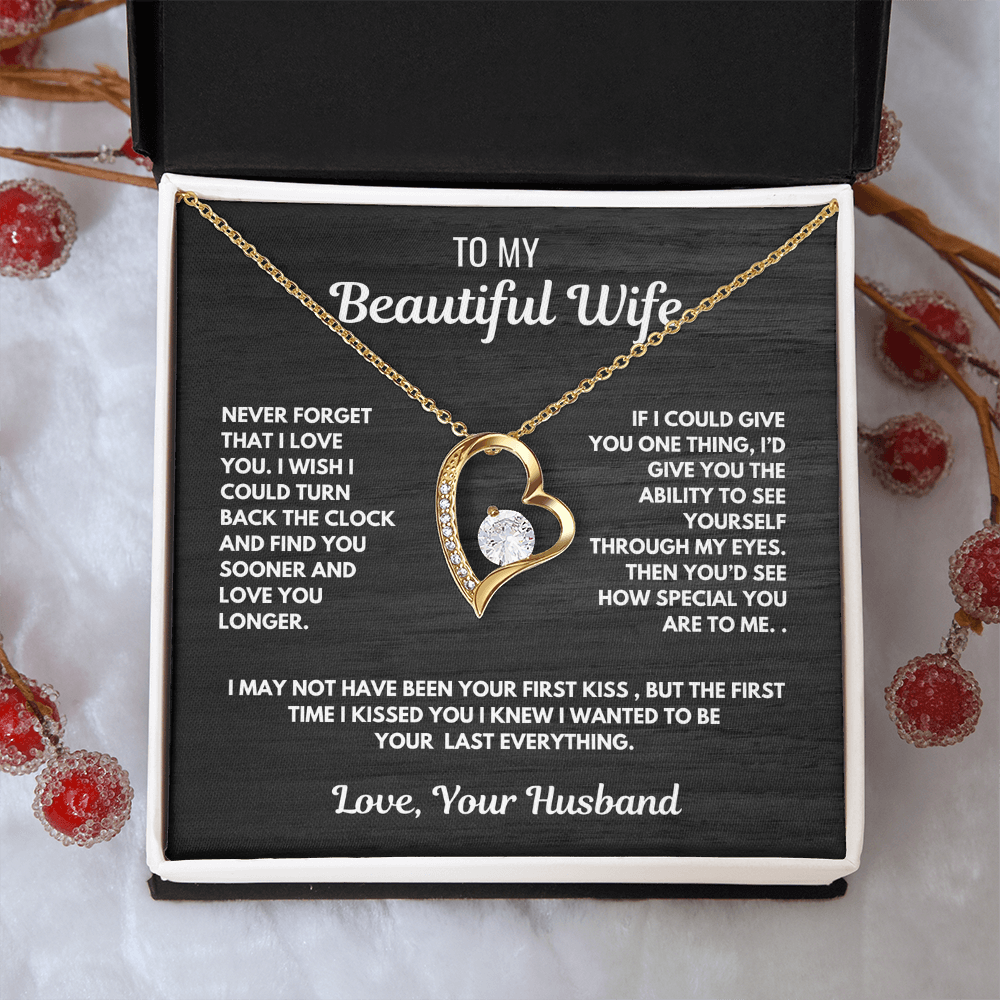 Forever Love Heart Necklace-for your beautiful wife