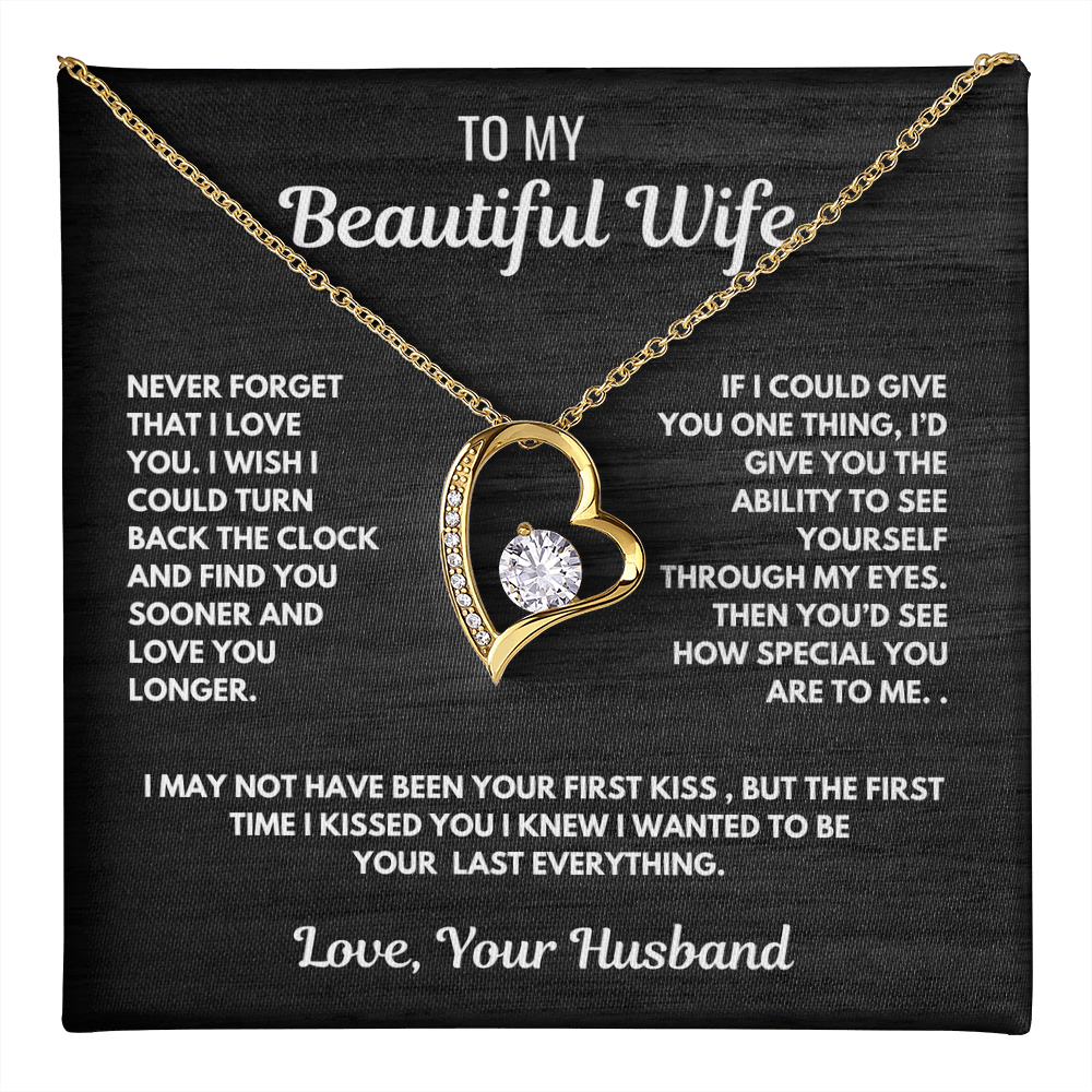 Forever Love Heart Necklace-for your beautiful wife