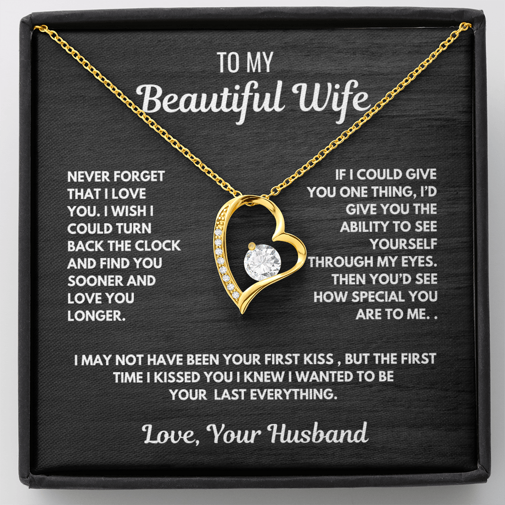 Forever Love Heart Necklace-for your beautiful wife