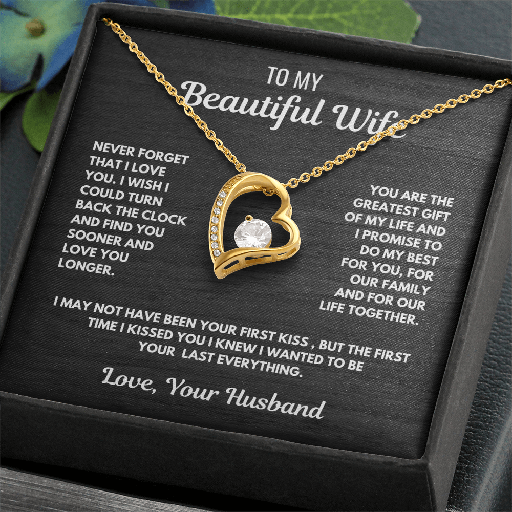 FOREVER LOVE necklace for Your Wife-She is the greatest gift.
