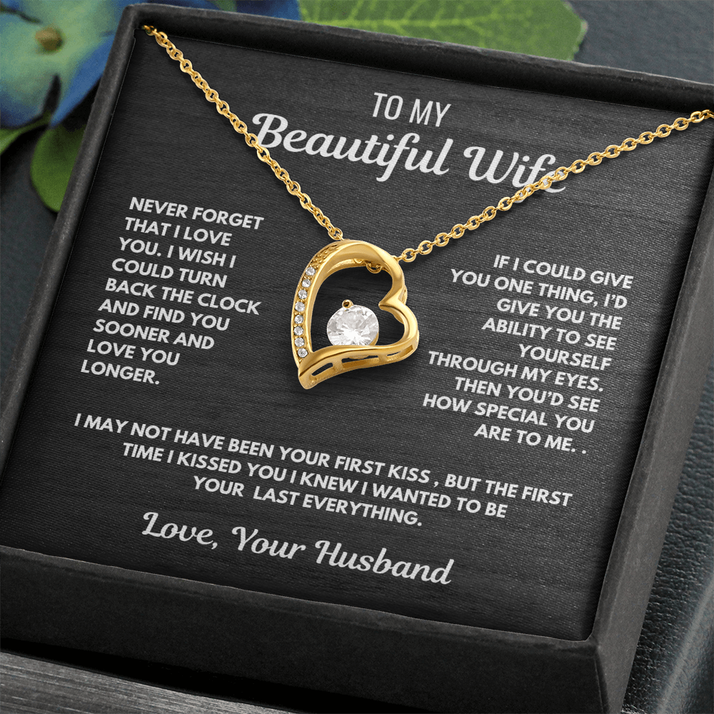 Forever Love Heart Necklace-for your beautiful wife