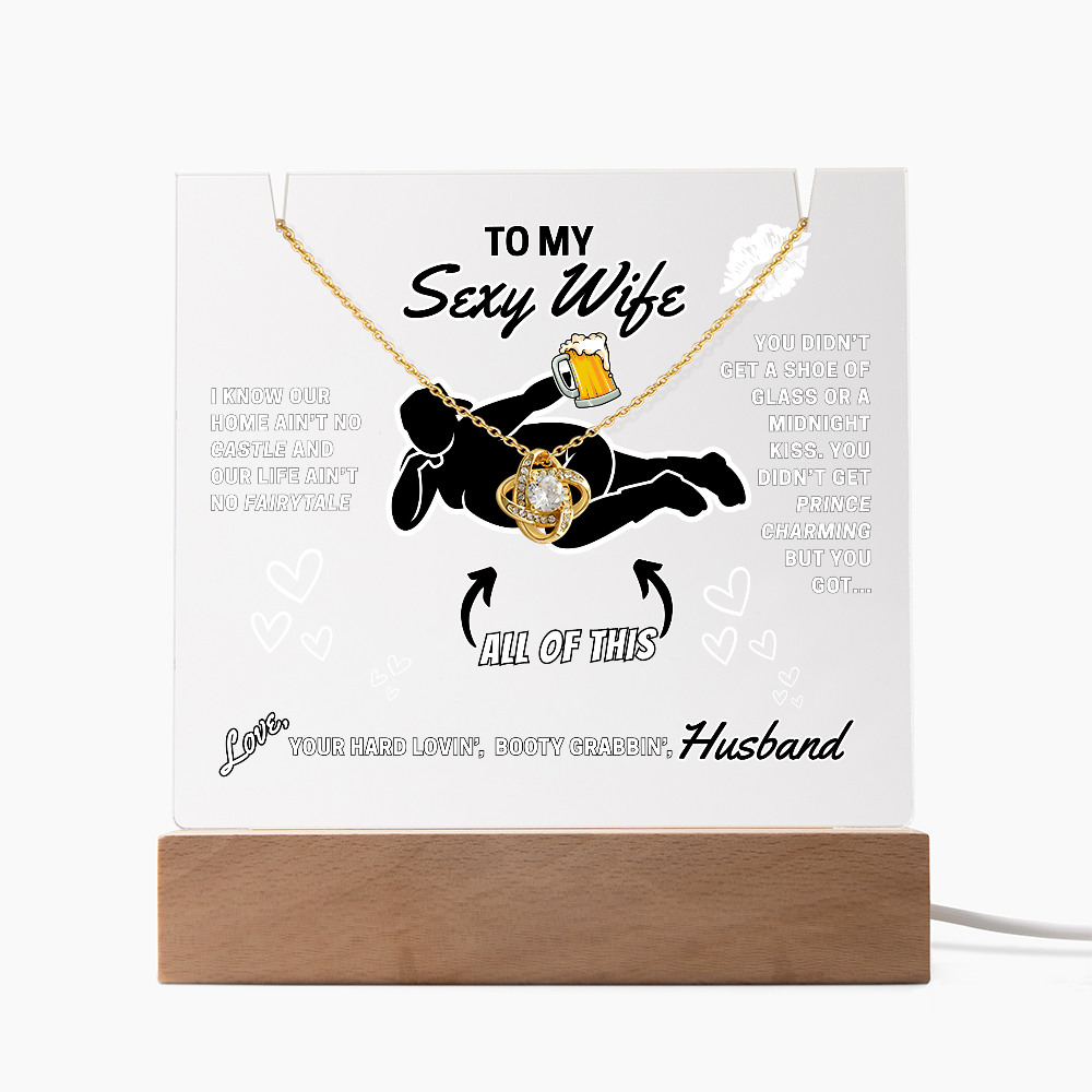 Love Knot Necklace for Your Sexy Wife!- She's so lucky to get ALL of you!