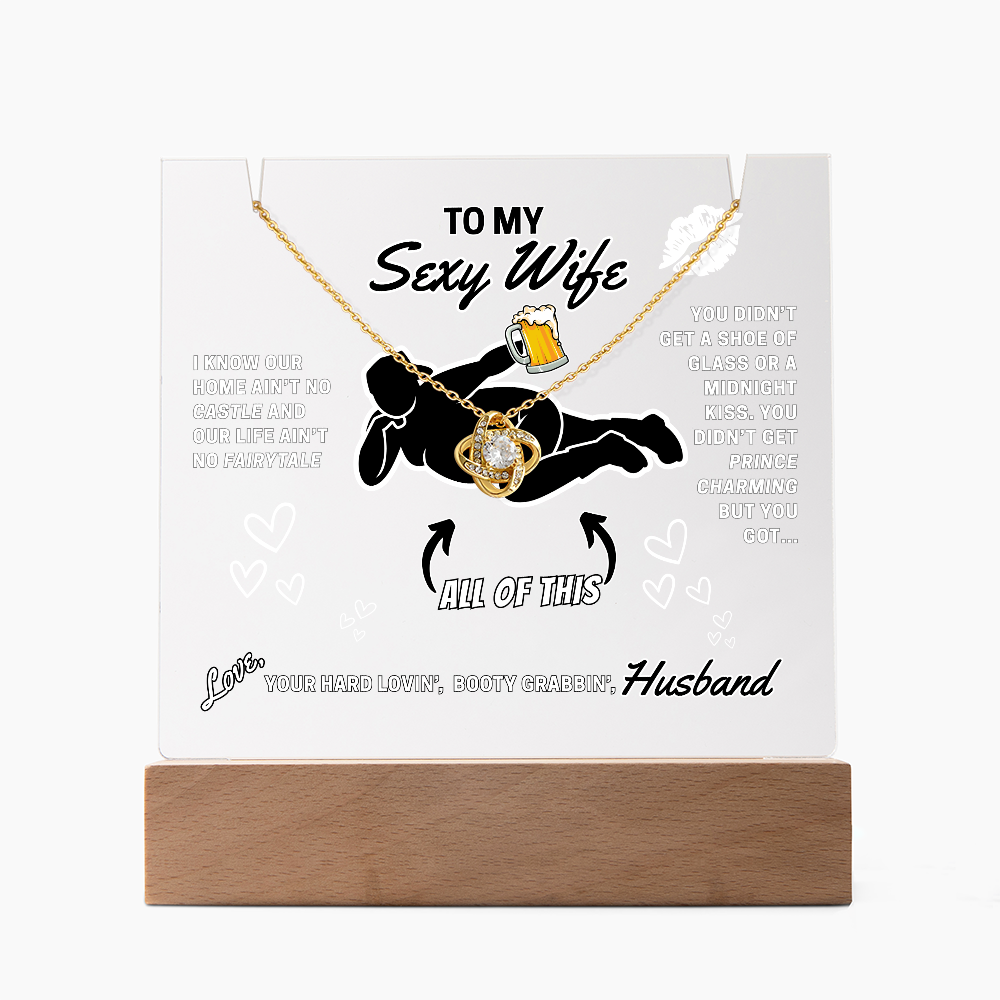 Love Knot Necklace for Your Sexy Wife!- She's so lucky to get ALL of you!