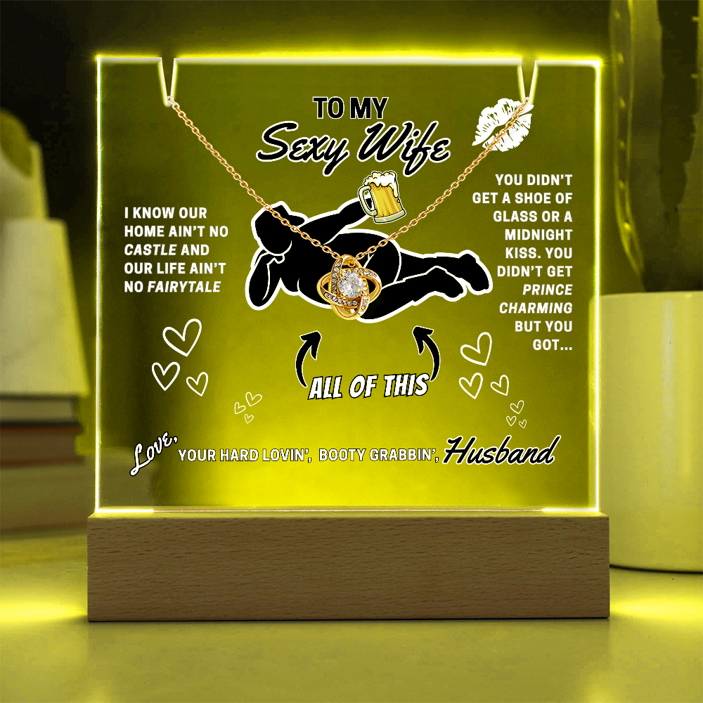 Love Knot Necklace for Your Sexy Wife!- She's so lucky to get ALL of you!