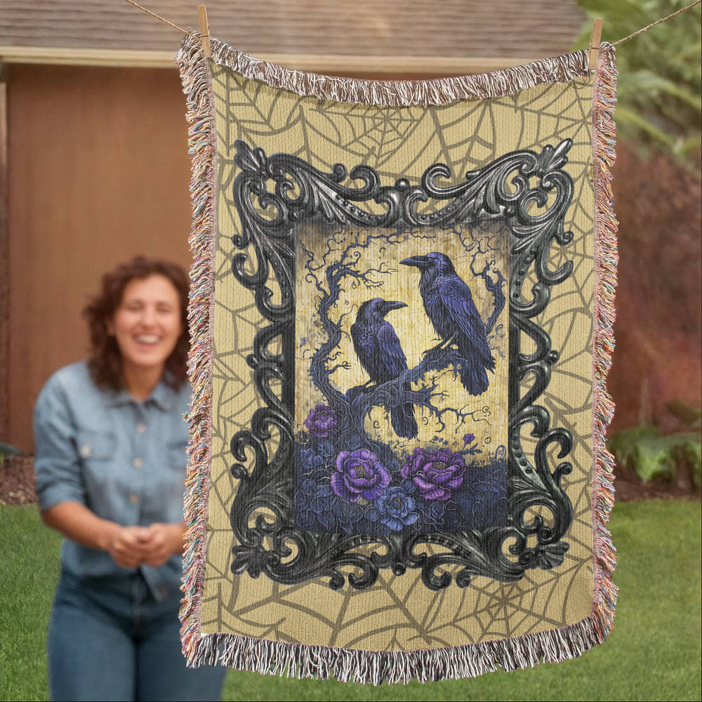 RAVEN WOVEN BLANKET