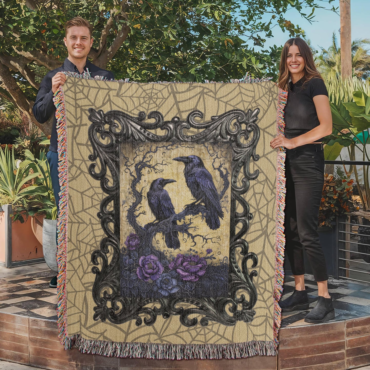 RAVEN WOVEN BLANKET