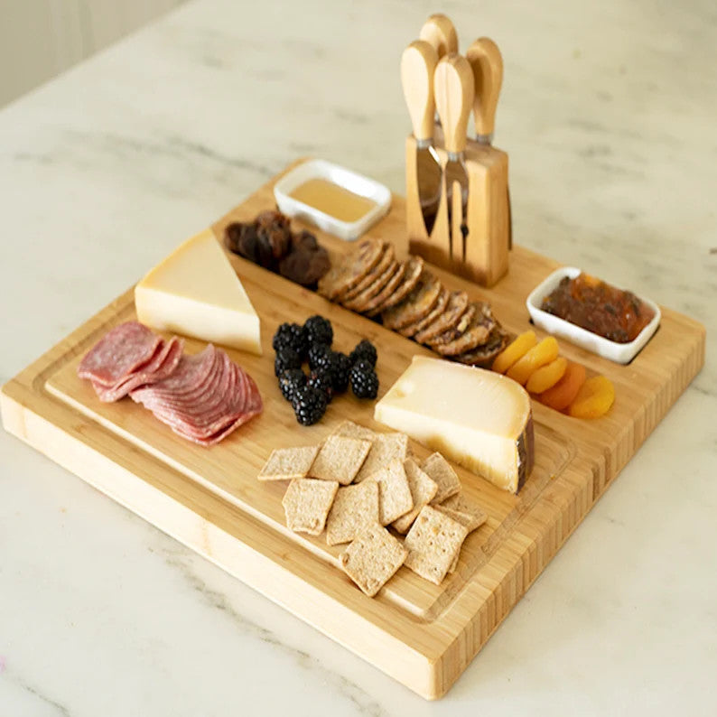 Monogrammed Bamboo Charcuterie Board