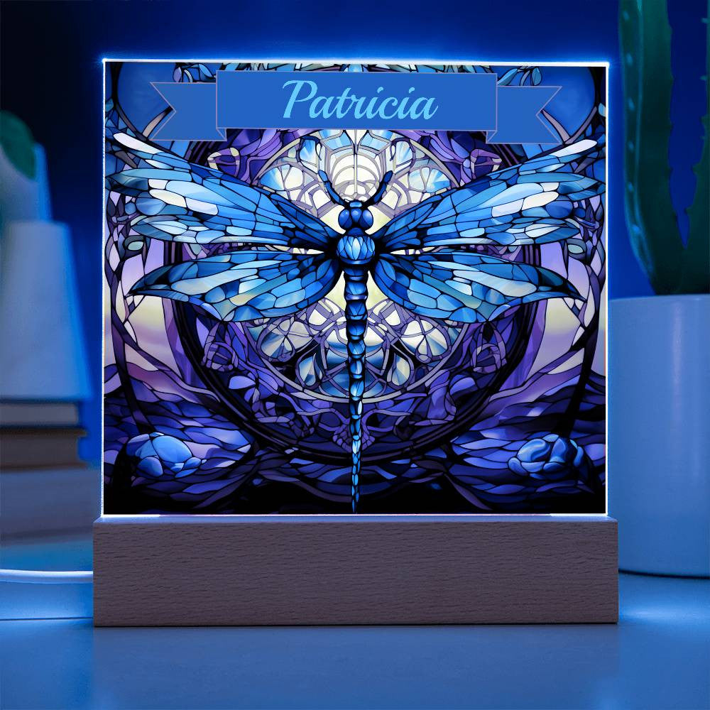 Personalized Dragonfly Acrylic night light