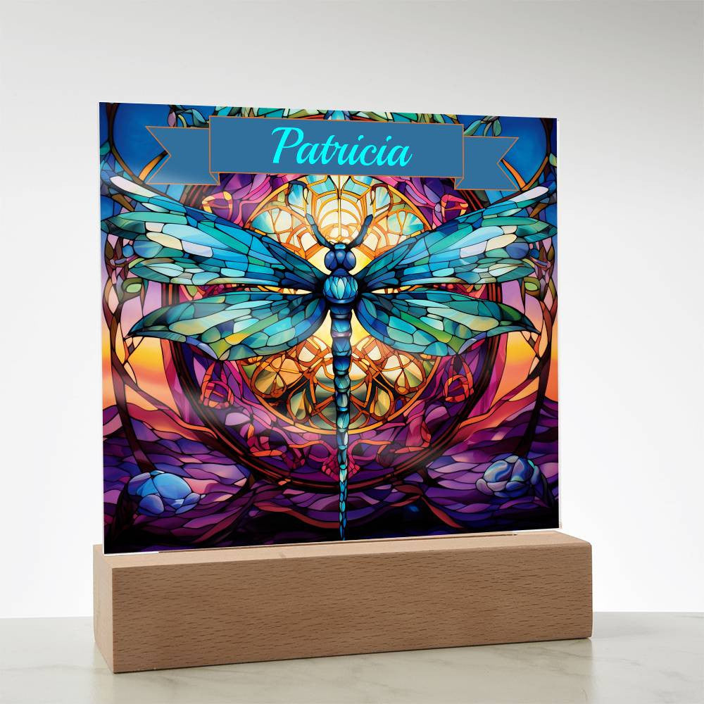 Personalized Dragonfly Acrylic night light