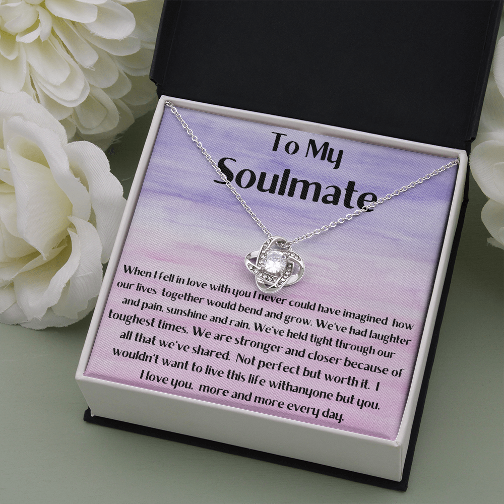 Soulmate necklace. Wife girlfriend necklace, Valentine's day gift for wife, gift for girlfriend, wife gift, girlfriend gift, necklace for wife