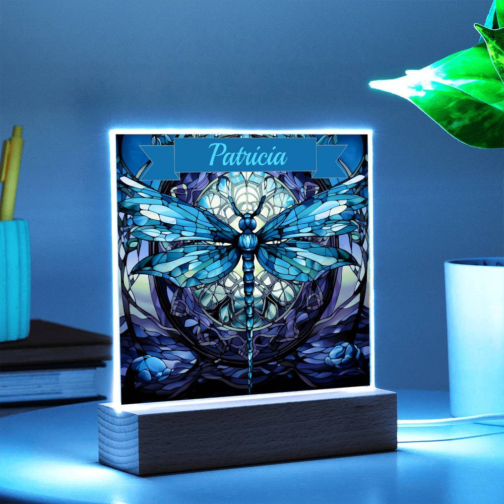 Personalized Dragonfly Acrylic night light