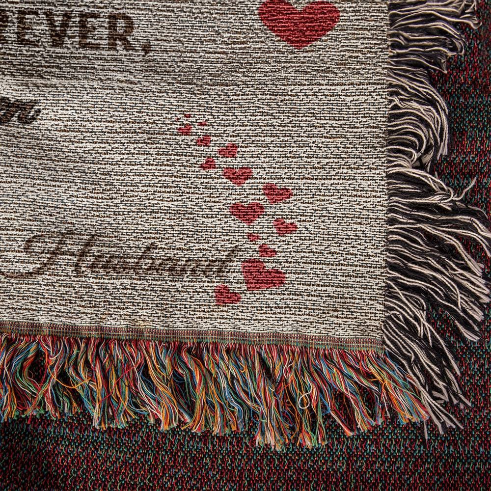To My Wife woven blanket-You are Forever my Queen