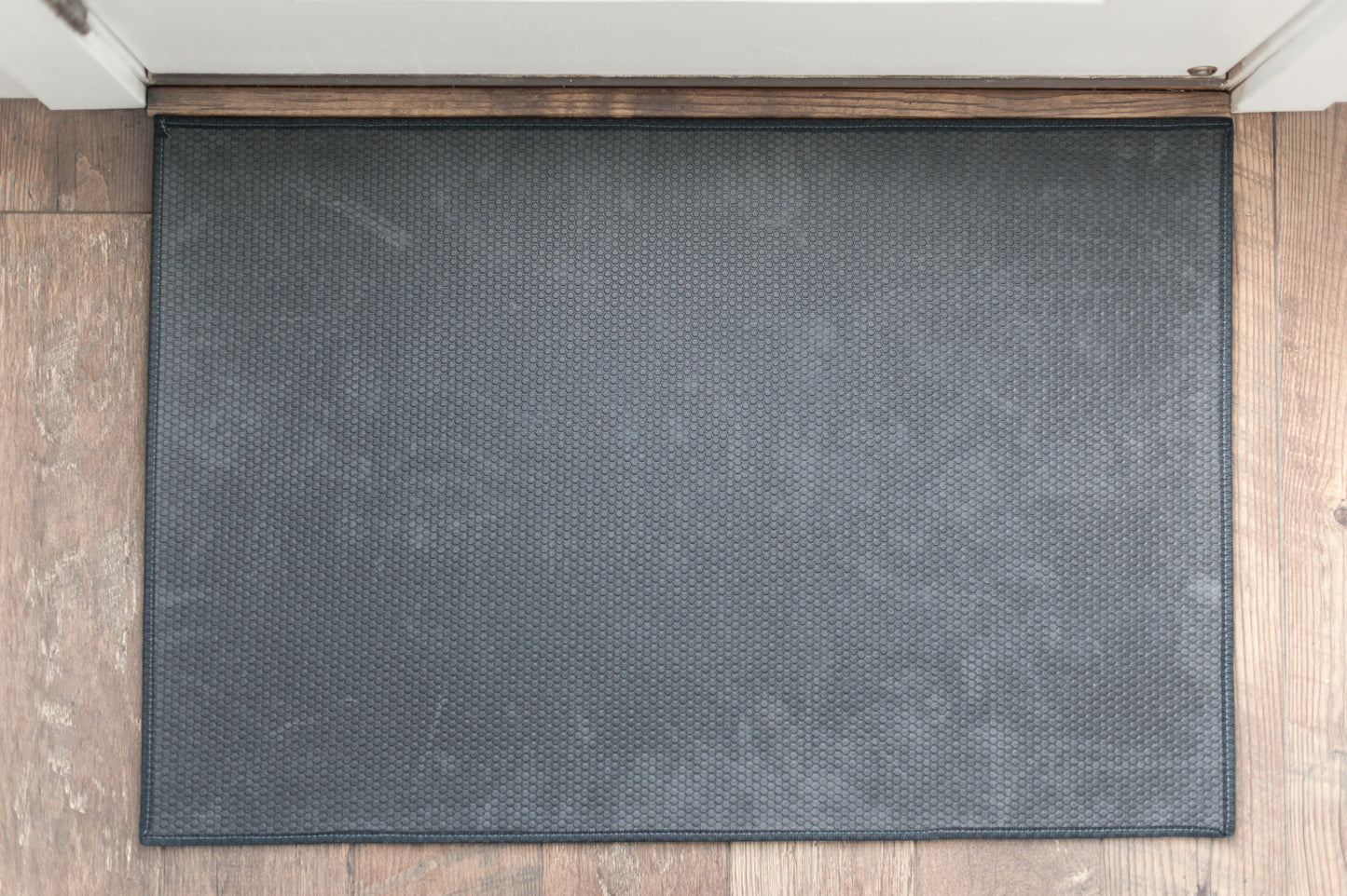 Rustic colorful door mat-personalized with your pet's name (and your names too)