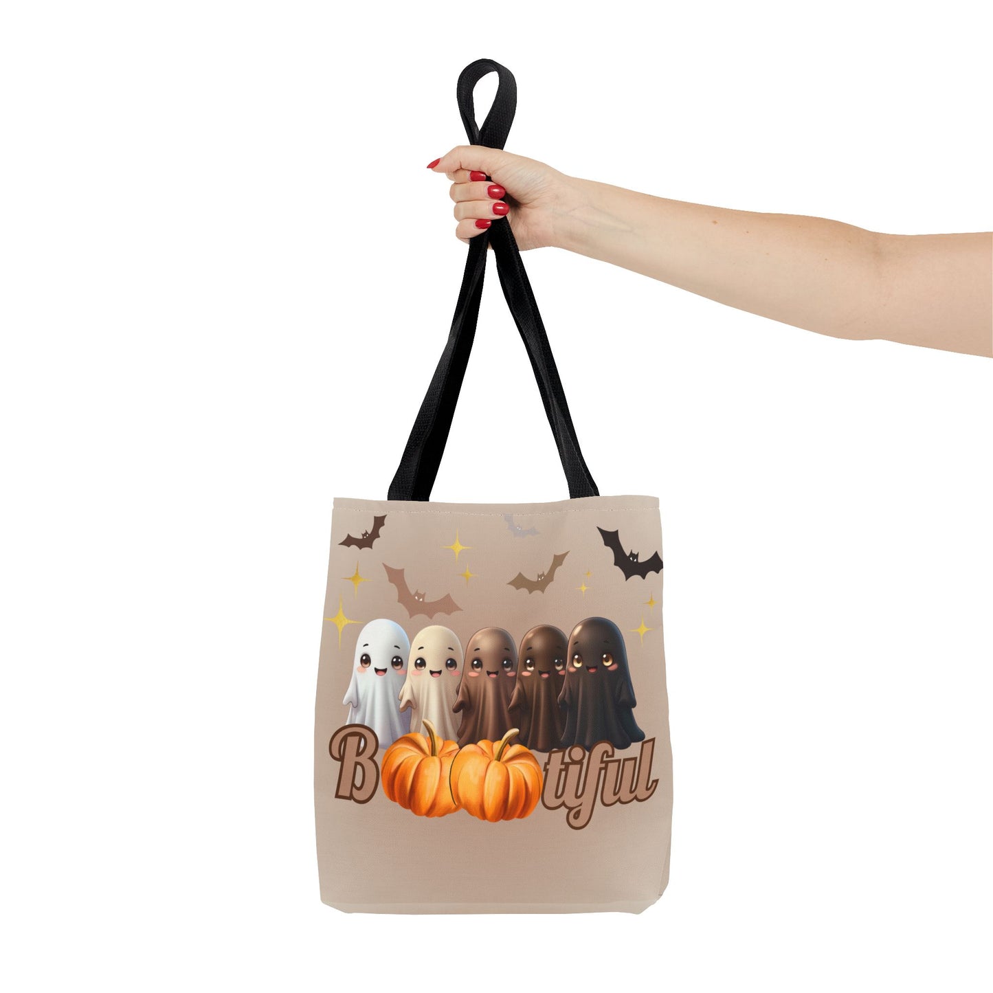 Equality Halloween Trick-or-Treat bag for kids (and adults)! Melanin Ghosts for Diversity, Inclusion and Kindness. Everyone is 'Bootiful'!