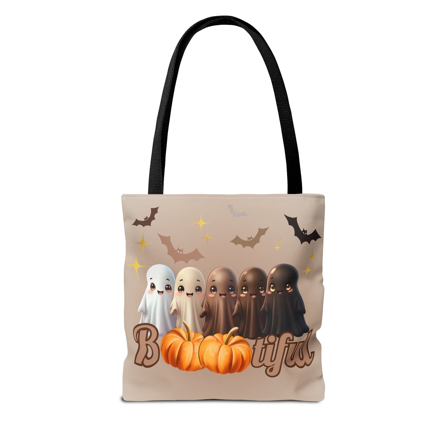 Equality Halloween Trick-or-Treat bag for kids (and adults)! Melanin Ghosts for Diversity, Inclusion and Kindness. Everyone is 'Bootiful'!