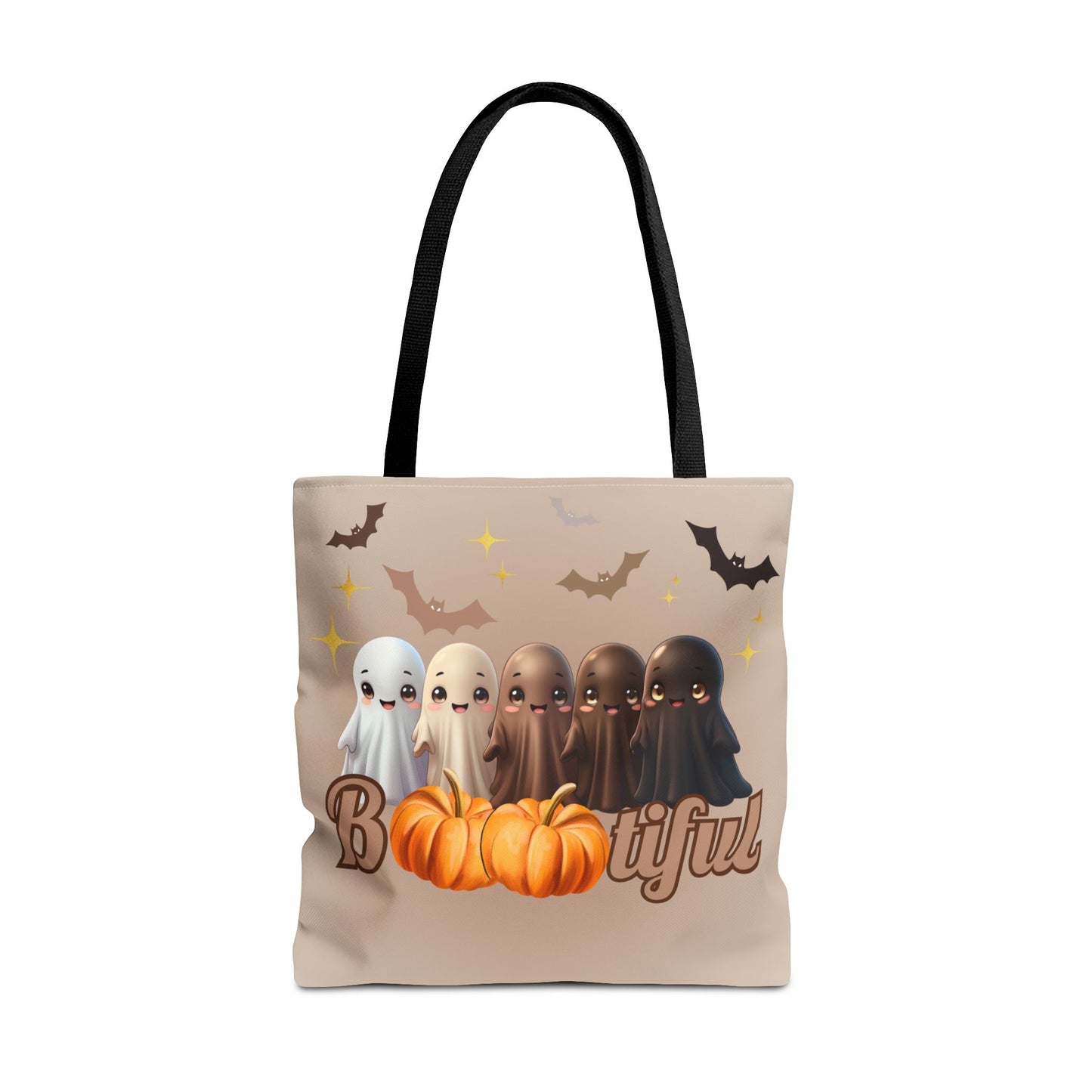 Equality Halloween Trick-or-Treat bag for kids (and adults)! Melanin Ghosts for Diversity, Inclusion and Kindness. Everyone is 'Bootiful'!