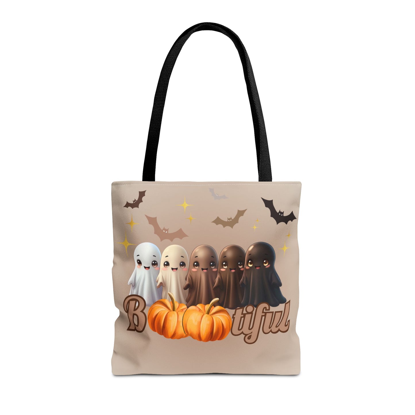 Equality Halloween Trick-or-Treat bag for kids (and adults)! Melanin Ghosts for Diversity, Inclusion and Kindness. Everyone is 'Bootiful'!