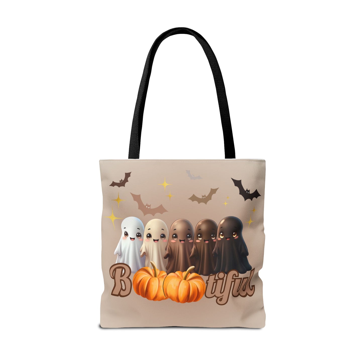 Equality Halloween Trick-or-Treat bag for kids (and adults)! Melanin Ghosts for Diversity, Inclusion and Kindness. Everyone is 'Bootiful'!