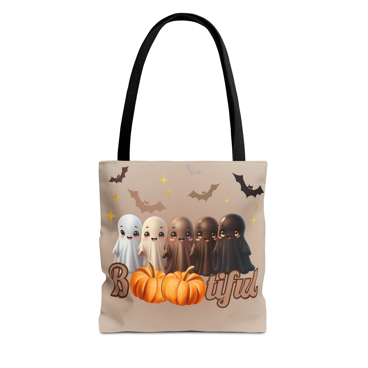 Equality Halloween Trick-or-Treat bag for kids (and adults)! Melanin Ghosts for Diversity, Inclusion and Kindness. Everyone is 'Bootiful'!