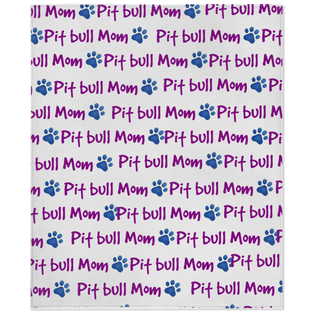 Pitbull Mom Minky blanket for the pibble lover in your life