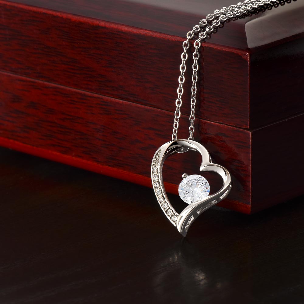 Funny Duck Necklace for Mom – Forever Love Heart Pendant Gift with 'I DUCKING LOVE YOU'  Message Card