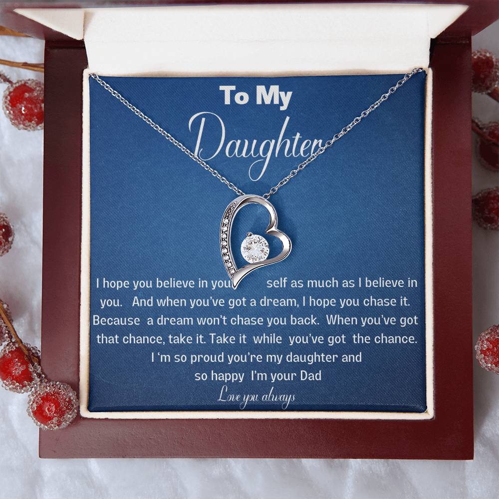 Beautiful solitaire heart necklace for your daughter