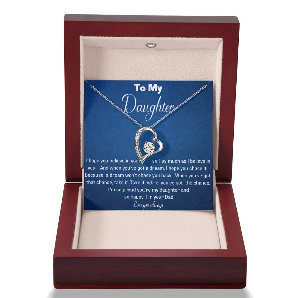 Beautiful solitaire heart necklace for your daughter