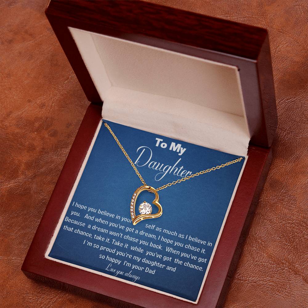 Beautiful solitaire heart necklace for your daughter