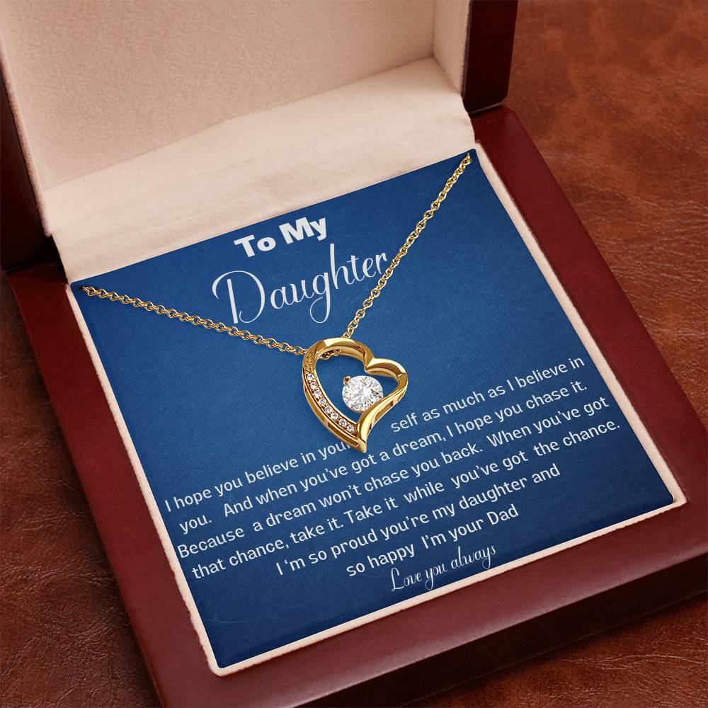 Beautiful solitaire heart necklace for your daughter