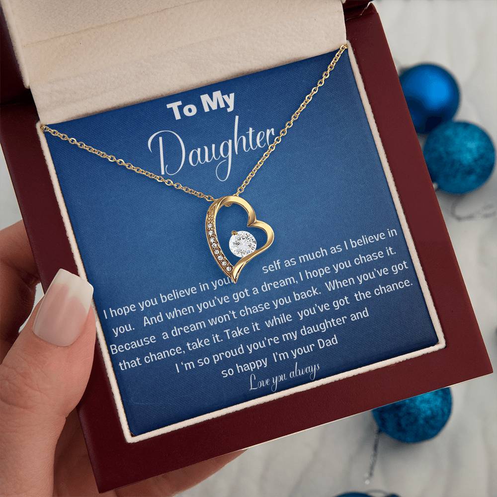 Beautiful solitaire heart necklace for your daughter