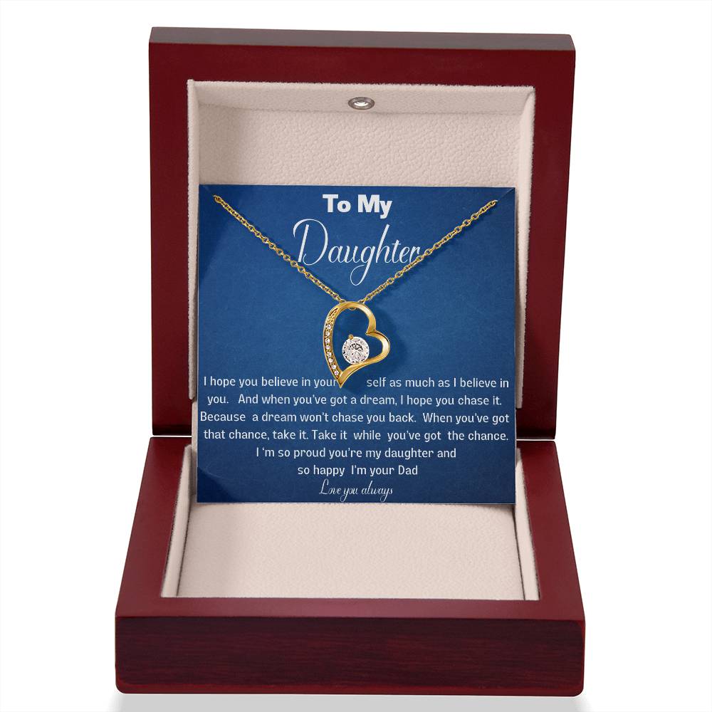 Beautiful solitaire heart necklace for your daughter