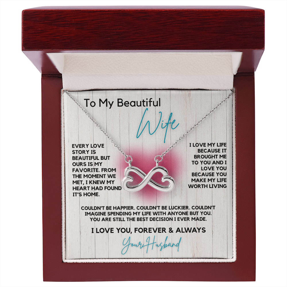 Endless Love Infinity Double Heart Necklace- Celebrate Your Unique Love Story