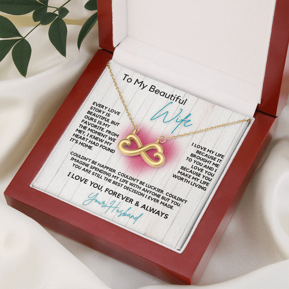 Endless Love Infinity Double Heart Necklace- Celebrate Your Unique Love Story