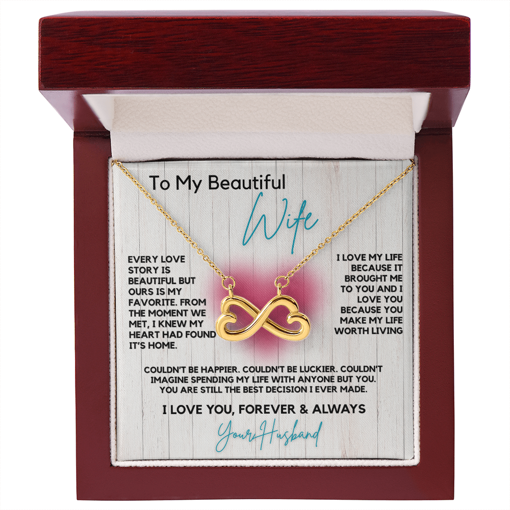 Endless Love Infinity Double Heart Necklace- Celebrate Your Unique Love Story