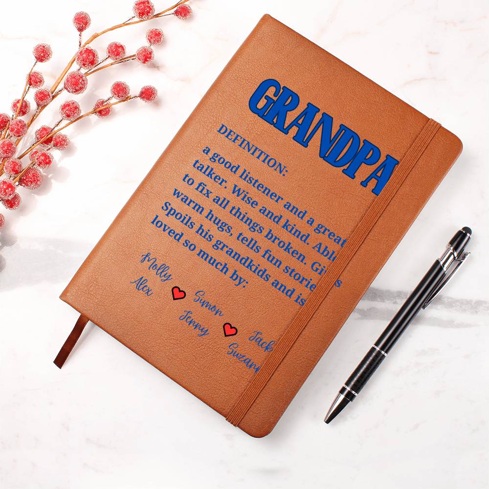 Grandpa, Papa, PawPaw-whatever he goes by, this personalized journal with his grandkids names will be his favorite gift!