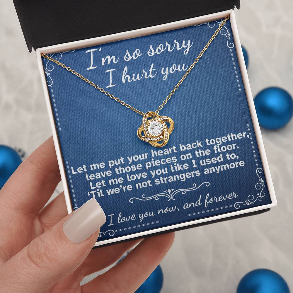 I'm Sorry I Hurt You- Love Knot Necklace