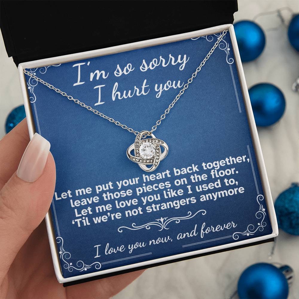 I'm Sorry I Hurt You- Love Knot Necklace