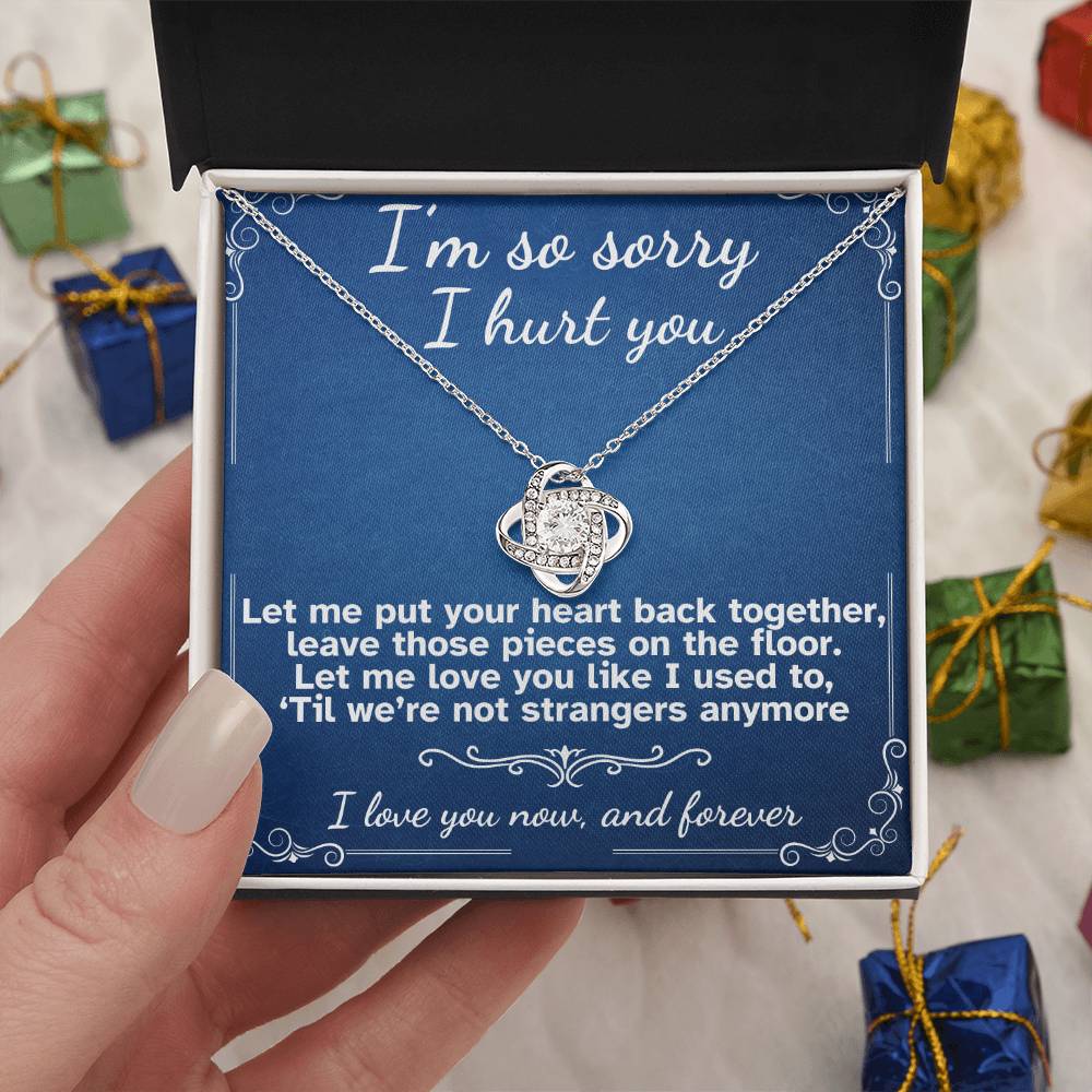 I'm Sorry I Hurt You- Love Knot Necklace